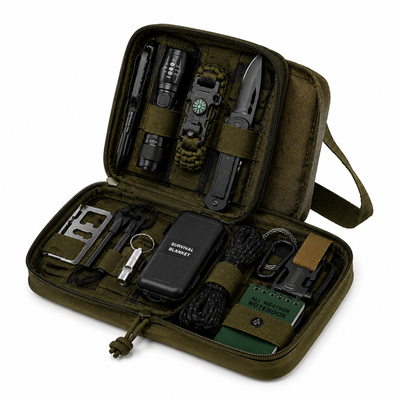 Tactical Outdoor Survival Kit – 10-in-1 Emergency Preparedness Gear Set