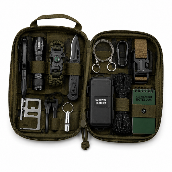 Tactical Outdoor Survival Kit – 10-in-1 Emergency Preparedness Gear Set