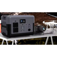 Portable Solar Power Station Designed for Off-Grid Adventures, Dual AC Outlets, Multiple USB Ports, Digital Display