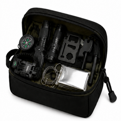 10-in-1 Survival Kit – Compact Emergency Gear Set for Outdoor Adventures